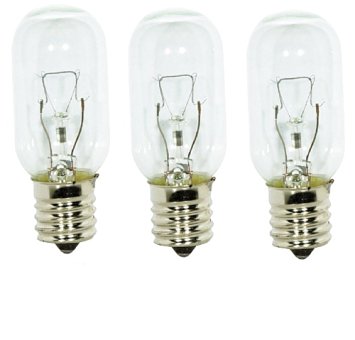 3 PACK of WB36X10003 General Electric Microwave Light Bulb Lamp 40 Watt 130 Volts