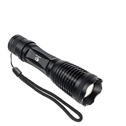 Tactical Flashlight, YIFENG XML-T8 Water Resistant Military Grade Tac Light with 5 Lighting Modes & Zoom Function Ultra Bright Pocket Torch (T8-1)