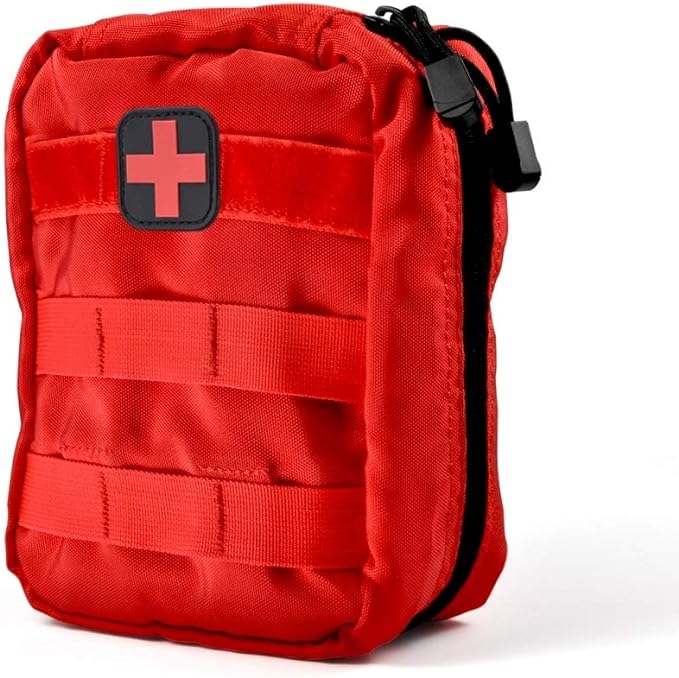 First Aid Medical Bag, Utility Medical Emergency Backpack Pouch for Home, Outdoors, Car, Camping, Workplace, Hiking & Survival