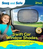 Car Sun Shade 2 Pack - Black Sunshade Visor Set for Babies and Kids - Clings To a Rear Side Window And Covers Your Baby Or Toddler - Shades Block 98 Of UV Heat Rays Glare In Cars - LIFETIME WARRANTY