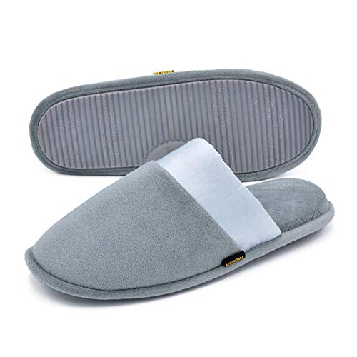 Newina Women's Comfort Microfiber Velvet Slippers with Memory Foam Washable Slip-on House Shoes