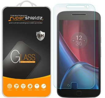 [2-Pack] Motorola Moto G4 Plus / Moto G Plus (4th Generation) Tempered Glass Screen Protector, Supershieldz® Anti-Scratch, Anti-Fingerprint, Bubble Free [ Lifetime Warranty]