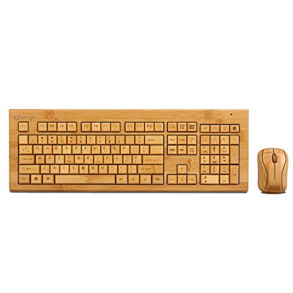 Sengu SG-KG308-N MG93-N 2.4GHz Bamboo Wireless Keyboard and Mouse