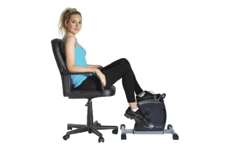 GymMate - Turns any chair into an exercise bike - Premium Quality Magnetic Mini Exerciser - Silky smooth, quiet impact free resistance excellent for home, office or therapeutic use and a great alternative to cumbersome upright bikes. Work out both legs and arms as well as the cardiovascular system. Various Colours
