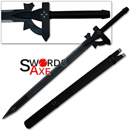 REAL SWORD SHARP SAO Kirito Elucidator Replica Sword Art Online Version Two 41 Inches - RAZOR SHARP EDGE