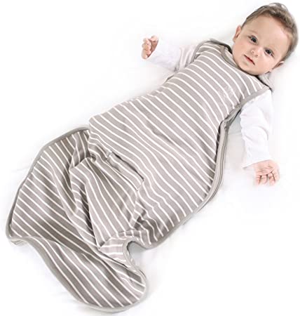Baby Sleep Sack from Woolino, 4 Season, Merino Wool Baby Sleep Bag, 2 Months - 2 Years, Earth