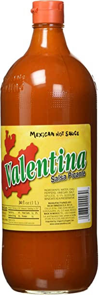 34 oz - Valentina Salsa Picante Mexican Sauce, Hot (1 L) Bottle
