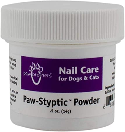 Ryan's Pet Supplies Paw Brothers Nail Care Paw-Styptic Powder for Dogs, 0.5oz