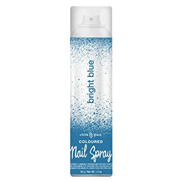 Nail Spray Nail Polish, Bright Blue, 1.4 Fluid Ounce