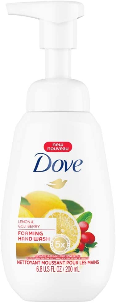 Dove Foaming Hand Wash To Cleanse and Nourish Hands Lemon & Goji Berry 100% Gentle Cleanser Formula 200 ML