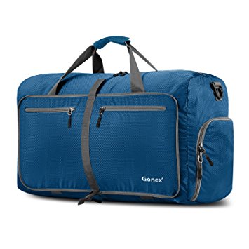 Gonex 60L Foldable Travel Duffel Bag Water & Tear Resistant 10 Color Choices