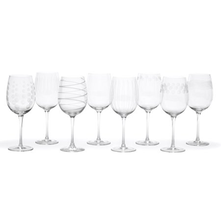 Mikasa Cheers White Wine Glasses, 16-Ounce, Set of 8