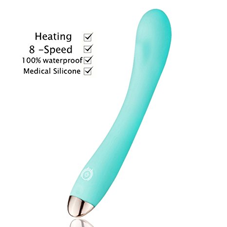 Heating Vibrators 8-Speed Strong and Intense Vibration Wand Massager Waterproof USB Rechargeable Vibrator