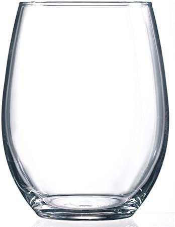 Arc International Luminarc Cachet 17 Ounce Stemless Wine Glass 4 Piece Set, Set of 4, Clear