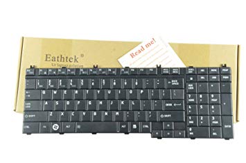 Eathtek Replacement Keyboard for Toshiba Satellite L505D-GS6000 L505D-S5983 L355D-S7901 L505-ES5018 series Black US Layout