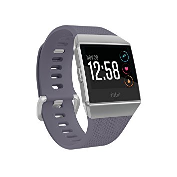 Fitbit Ionic Smartwatch, Blue-Gray/Silver, One Size (S & L Bands Included)