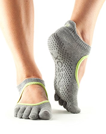 Toesox Women's Grip Full Toe Bellarina Socks
