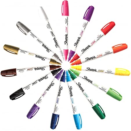 Sharpie KIT-PNTMKR-15-MD Paint Marker Medium Point Oil Based All 15 Color Set