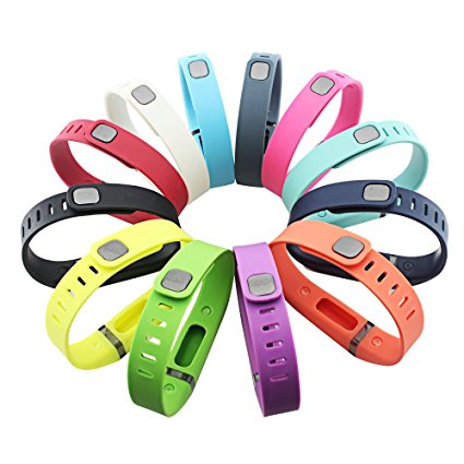 GinCoband 12PCS Fitbit Flex Wristband Replacement Accessory Band with Clasp For Fitbit Flex Bracelet Sport Arm Band No tracker