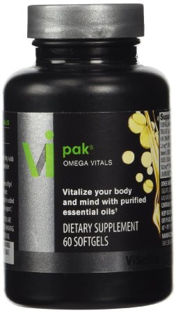 ViSalus Body By Vi Omega Vitals {60 Softgels} **No Fish Burps** Double Distilled Proprietary Formula With Essential Fatty Acids, Fish Oil, Evening Primrose Oil, Flax Seed Oil, Pumpkin Seed Oil