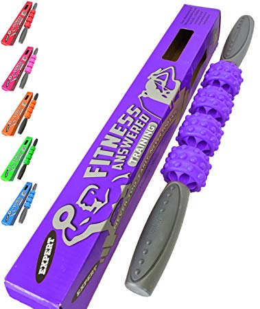 The Muscle Stick Advanced Massage Roller | Muscle Roller Stick Massager - The Stick for Advanced Relief - Purple