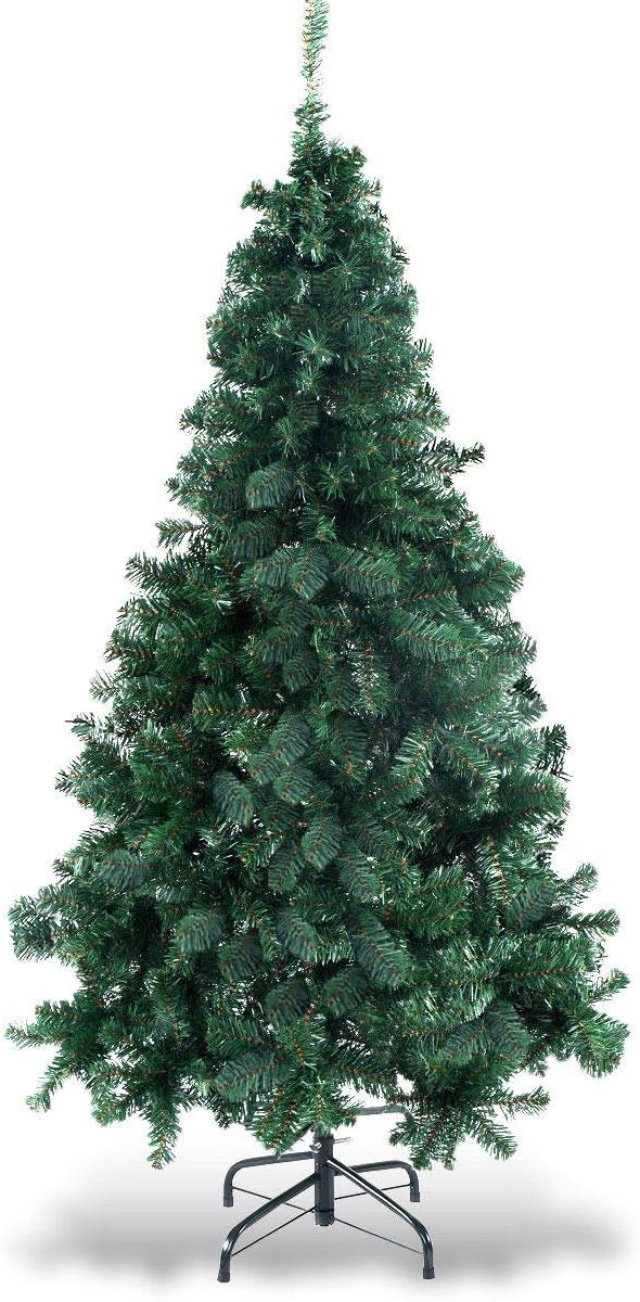 COSTWAY 5Ft Artificial PVC Christmas Tree W/Stand Holiday Season Indoor Outdoor Green