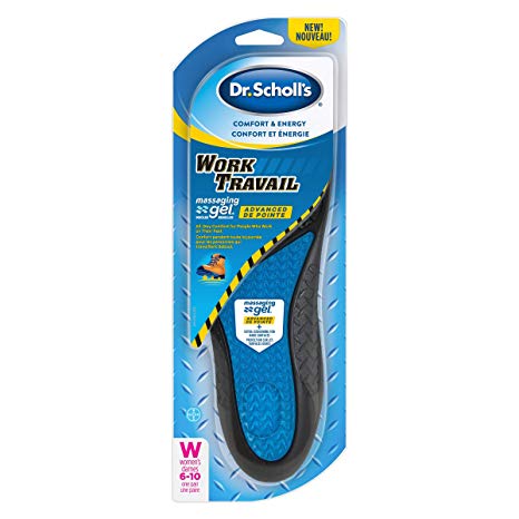 Dr. Scholl's Massaging Gel Advanced Work Insoles, All-day Comfort for Women, Size 6-10, 1 Count