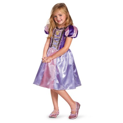 Disguise Disney's Tangled Rapunzel Sparkle Classic Girls Costume, 3T-4T
