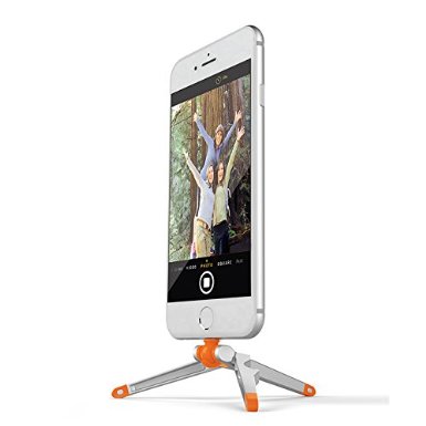 Kenu Stance | Tripod for iPhone 6s Plus, 6s, 6 Plus, 6, SE, 5s, 5c, 5, and iPod iTouch Gen 5 | Orange
