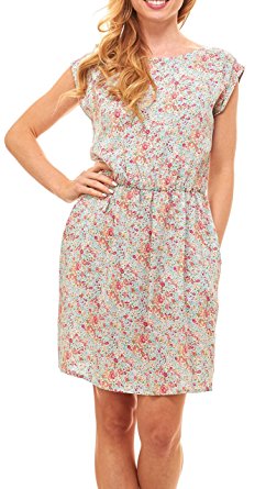 Womens Stylish Sleeveless Elegant Dress - Prints and Solid Colors with Elastic Waistband, by Red Hanger