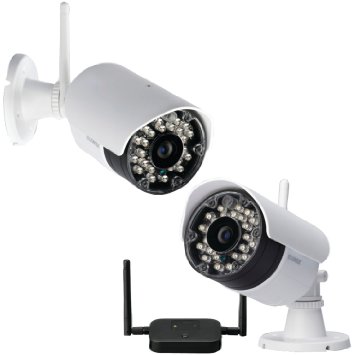 Lorex Vantage LW2232PK2B Wireless Security Surveillance Camera, White, 2-Pack