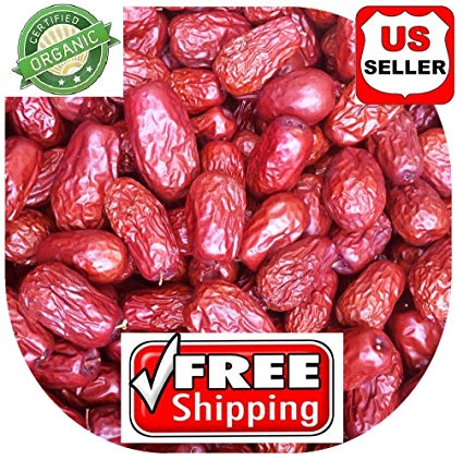 PowerNutri Shop 3 Pounds (48oz) ALL NATURAL GROWN ORGANICALLY Dried JUJUBE DATES,Dates, CHINESE DATES,US SELLER,Fresh and best quality guarantee,UNBEATABLE QUALITY AT THIS PRICE!! HAND SELECTED