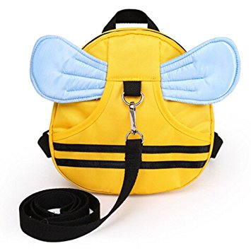 Alotpower Anti Lost Bakcpack with Leash Fashion Schoolbag Mini bag,Yellow