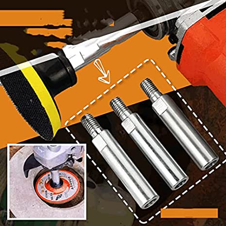 2022 New Angle Grinder Extension Connecting Rod, Stainless Steel Rotary Extension Shaft Set, Shank Angle Grinder Lengthen Connecting Rod, Seamless Docking, Easy Installation (1PC)