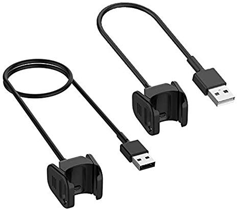 Kissmart for Fitbit Charge 3 Charger, 2-Pack Replacement Charging Cable Cord for Fitbit Charge 3 (1.8ft   3.3ft)