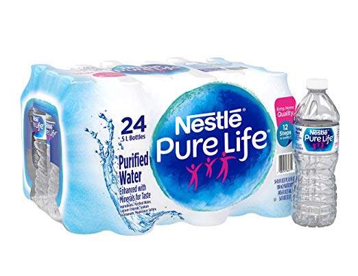 Nestle Pure Life Purified Water, 16.9 fl oz. Plastic Bottles (24 count)