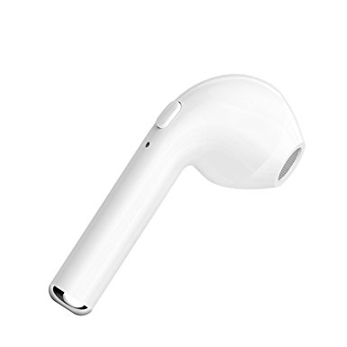 Single Wireless Earbud,V4.1 Mini Bluetooth Earbud, In-Ear Car Bluetooth Headset, Built-in Mic Stereo Sound Cell Phone Bluetooth Earpiece for iPhone 8 X 7 Plus and Samsung Android (Single Right Earphon