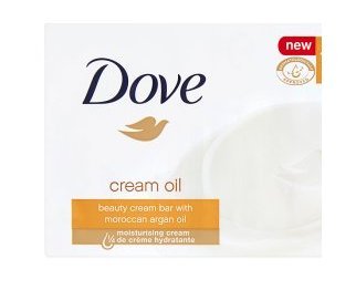 Dove Beauty Bar Soap Cream Oil, 3.5 Oz/100 Gr (Pack of 12 Bars)