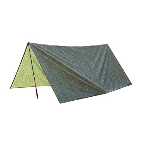 Pellor 10*10 feet Portable Waterproof Tarpaulin Ground Sheet Covers Sunshading Hammock Tent Cover Cloth For Outdoor Hiking Camping