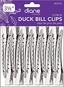 Diane Duck Bill Clip, 2 Pack, Lightweight, 3.5’’, 3.5 inches, aluminum, rustproof, hair clip, hair claw, keeps your hair in place, stays in your hair, style your hair, holds your hair, no slip, hair bow, girls