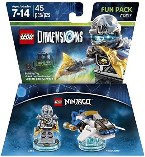 Warner Bros Lego Dimensions Ninjago Zane Fun Pack - Ninjago Zane Fun Pack Edition