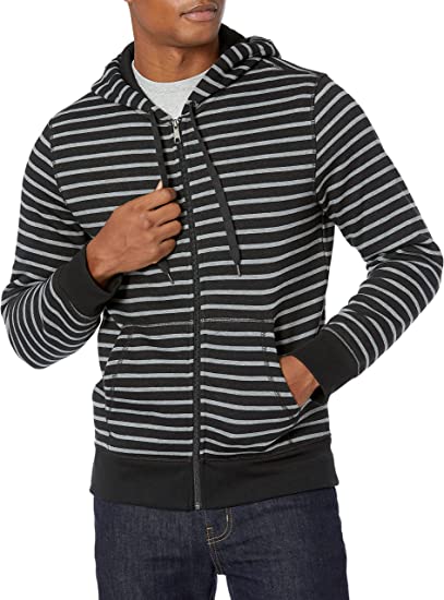 Amazon Essentials Mens Full-Zip Hooded Fleece Sweatshirt