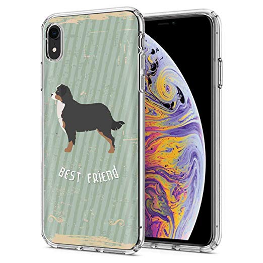 Apple iPhone Xs Max Case [TalkingCase] Premium Thin Gel TPU Phone Cover Apple iPhone Xs Max [Bernese Mountain Dog] Design