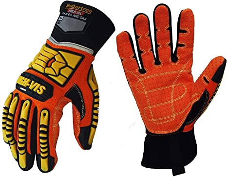 Seibertron High-Vis SDX2 Resistant Reducing Anti-Impact Mechanics Heavy Duty Safety Rescue Gloves CE EN388 4232 XS