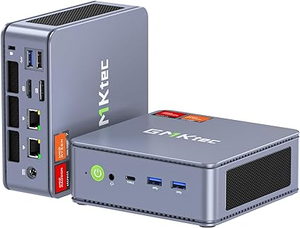 GMKtec Nucbox K6 Gaming Mini PC - AMD Ryzen 7 7840HS Windoms11pro Mini Computers,32GB DDR5 5600MHz,1TB PCIe4.0 SSD,2x2.5G LAN RJ45,Triple Display,45-65W TDP,Radeon 780M,Micro PC with ZEN4 and RONA3