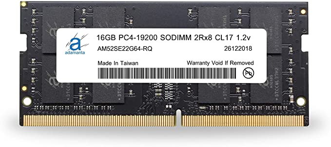 Adamanta 16GB (1x16GB) Laptop Memory Upgrade Compatible for Lenovo ThinkPad, ThinkPad Yoga, V-Series, Yoga DDR4 2400Mhz PC4-19200 SODIMM 2Rx8 CL17 1.2v RAM DRAM P/N: 4X70N24889
