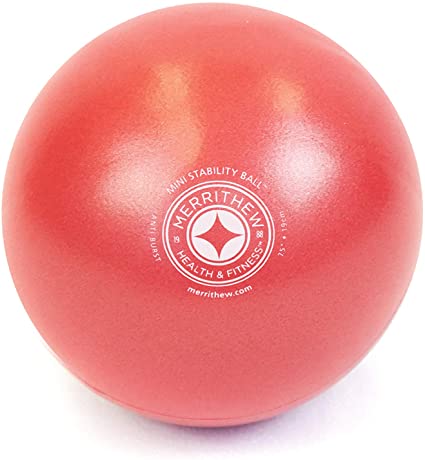 STOTT PILATES Mini Stability Ball, Red, 5"/13cm