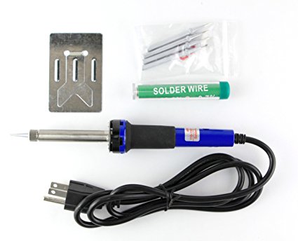 Stanz 40W soldering iron, soldering gun with 4 extra tips solder and stand.