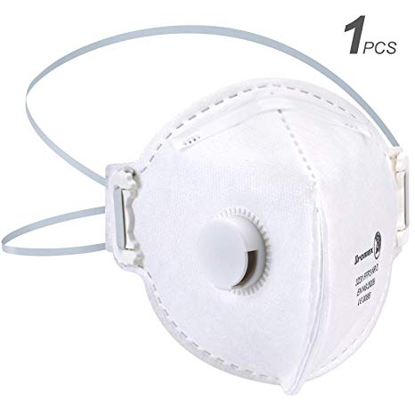 N95 mask, Filtering above 95% Particulates With Layers Valve FFP3 Anti Pollution Dust Pollution Protection Mask Unisex Outdoor (1 Pc)