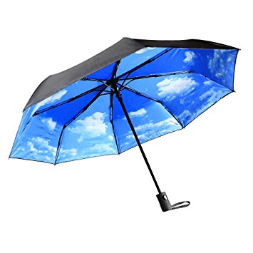 Innoo Tech Umbrella | Folding Sun Umbrella with Auto Open and Close | Anti-UV Sun Protection Automatic Umbrella Sunny & Rainy Amphibious | Compact Travel Umbrella for Women and Men